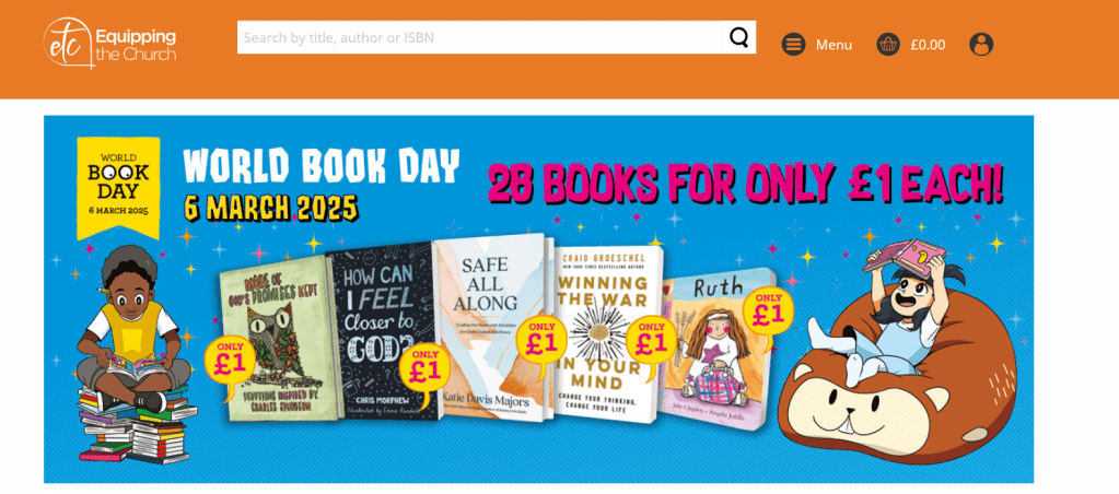 Screenshot of Equipping the Church web page